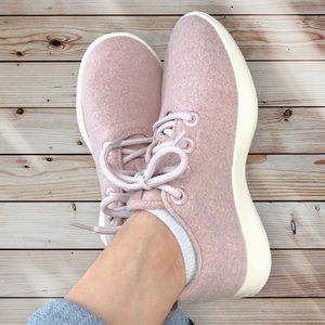 NWOT Allbirds Pink Purple Wool Runners Cream Sole, Women's size 7 36